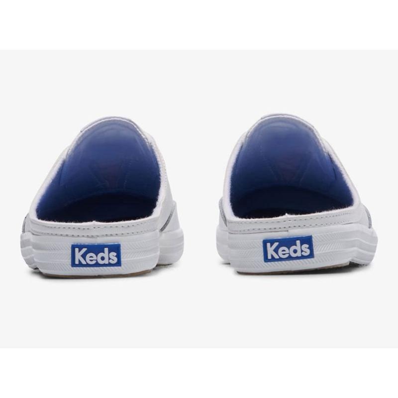 Keds Moxie Nahkaiset Slip On Naisten Muulit Valkoinen | GEMP30257