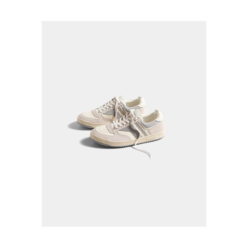 Keds Skyhawk Lo Nahkaiset Mix Miesten Sneaker Kerma Valkoinen | BNYC39647