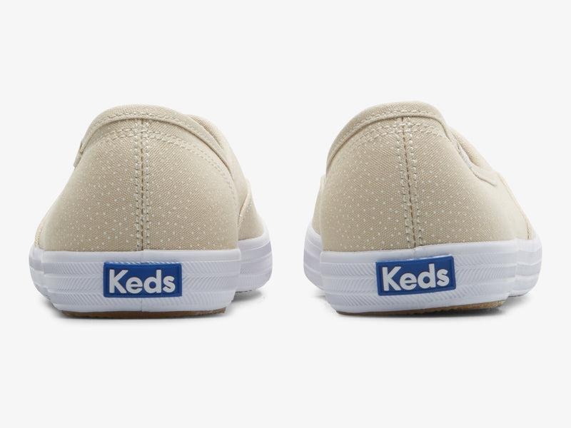 Keds The Mini Dots Print Tan Naisten Canvas Tan/White | FQBI90472