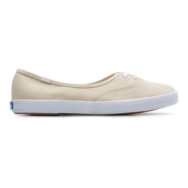 Keds The Mini Dots Print Tan Naisten Canvas Tan/White | FQBI90472