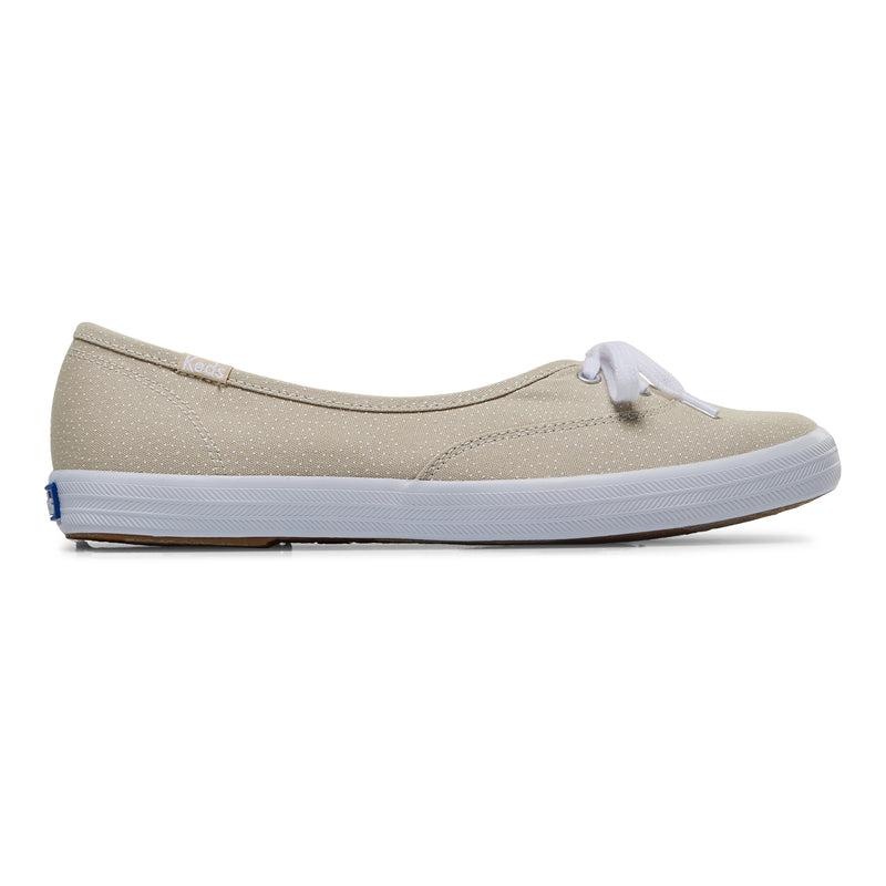 Keds The Mini Dots Print Tan Naisten Canvas Tan/White | FQBI90472