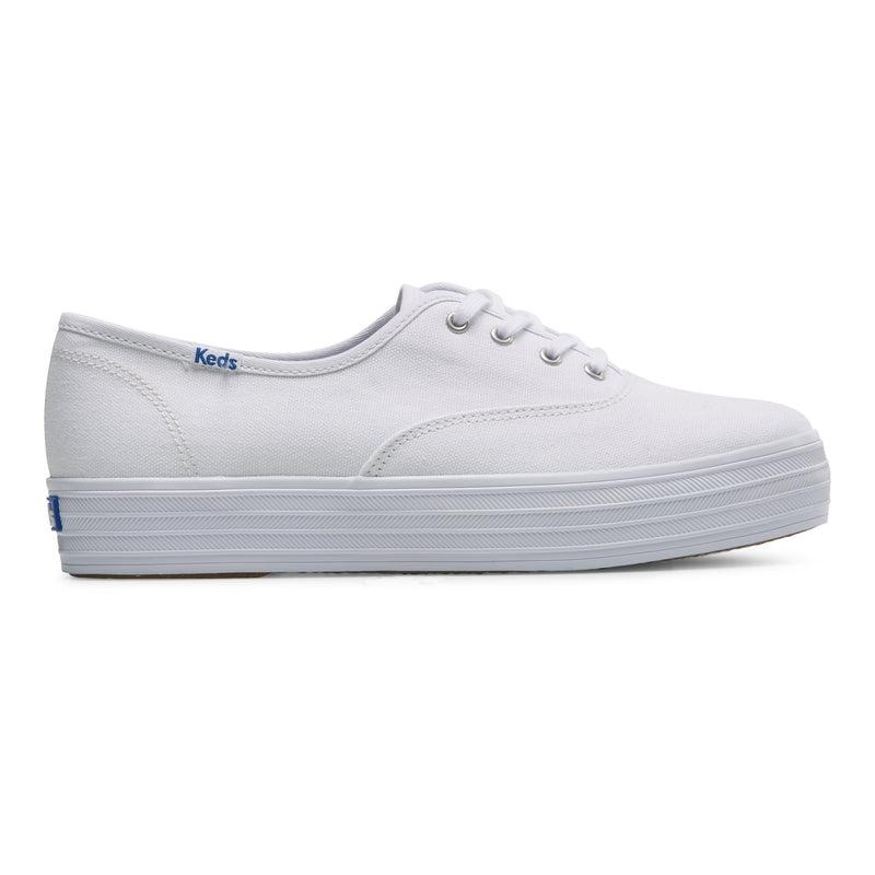 Keds The Platform Canvas Naisten Canvas Valkoinen | AKOP09157