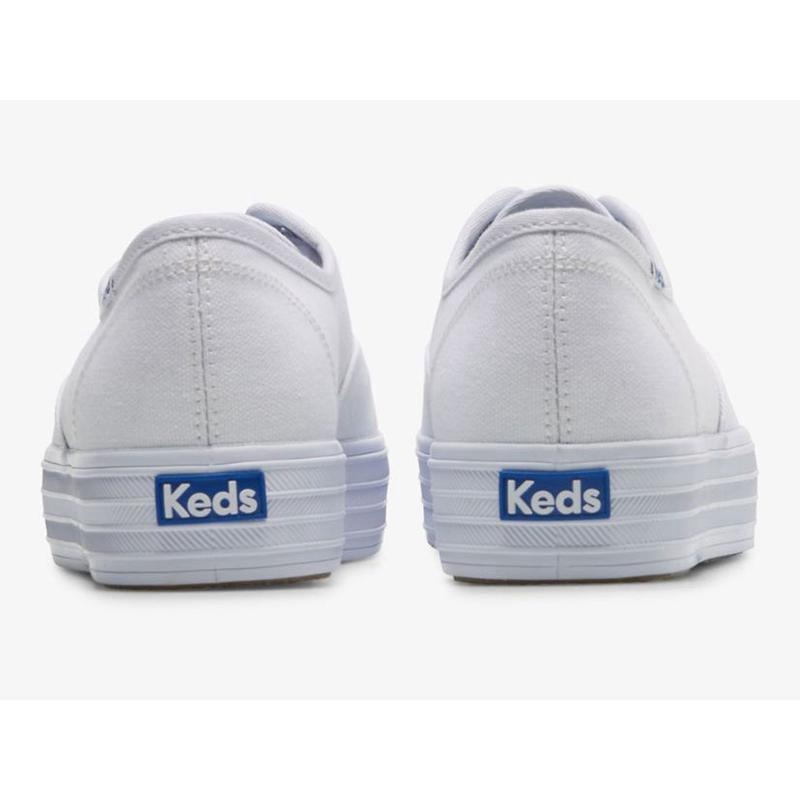 Keds The Platform Canvas Naisten Lace Ups Valkoinen | OYJI54930