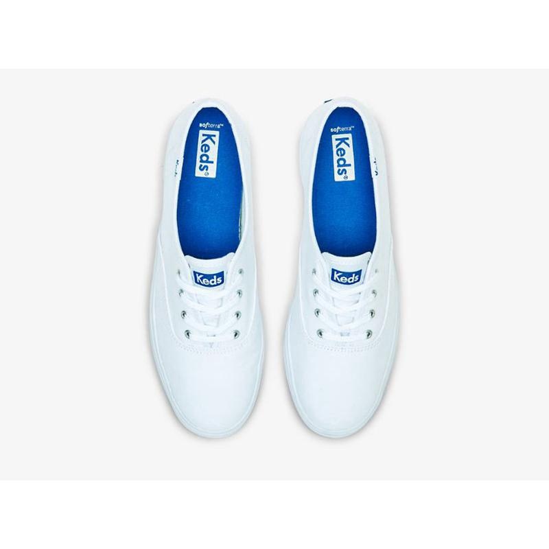 Keds The Platform Canvas Naisten Lace Ups Valkoinen | OYJI54930