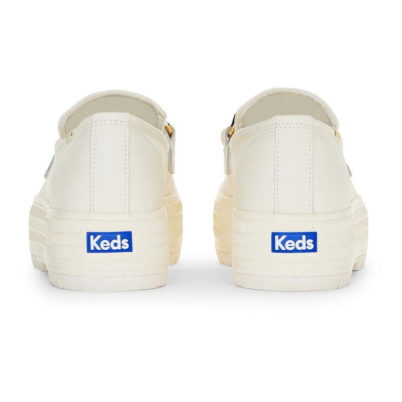 Keds Triple Decker Loafer Lug Chain Applique Ivory Naisten Platform Sneakers Ivory/Gold | KRDL15360