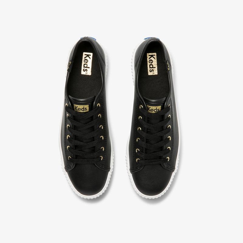 Keds Triple Kick AMP Nahkaiset Naisten Leather Sneakers Mustat | FCDE68173