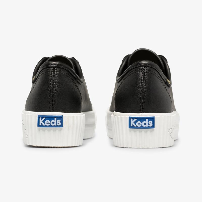 Keds Triple Kick AMP Nahkaiset Naisten Leather Sneakers Mustat | FCDE68173