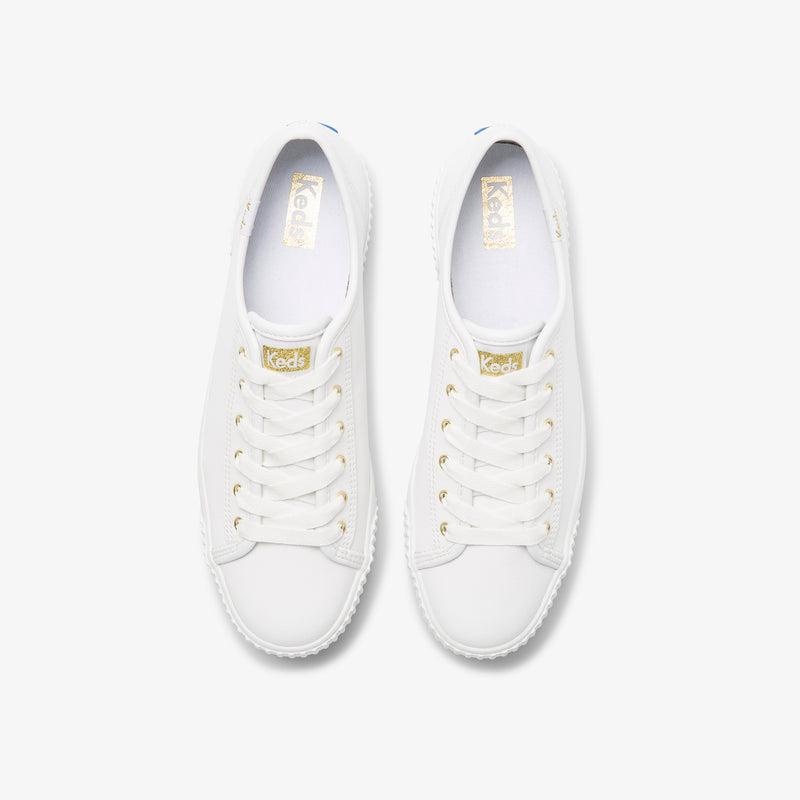 Keds Triple Kick AMP Nahkaiset Naisten Leather Sneakers Valkoinen | XIOV83706