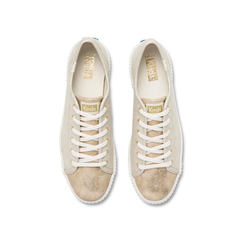 Keds Triple Kick AMP Shine Metallic Gold Naisten Platform Sneakers Kultaiset | SJHD60941