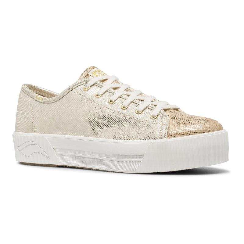 Keds Triple Kick AMP Shine Metallic Gold Naisten Platform Sneakers Kultaiset | SJHD60941