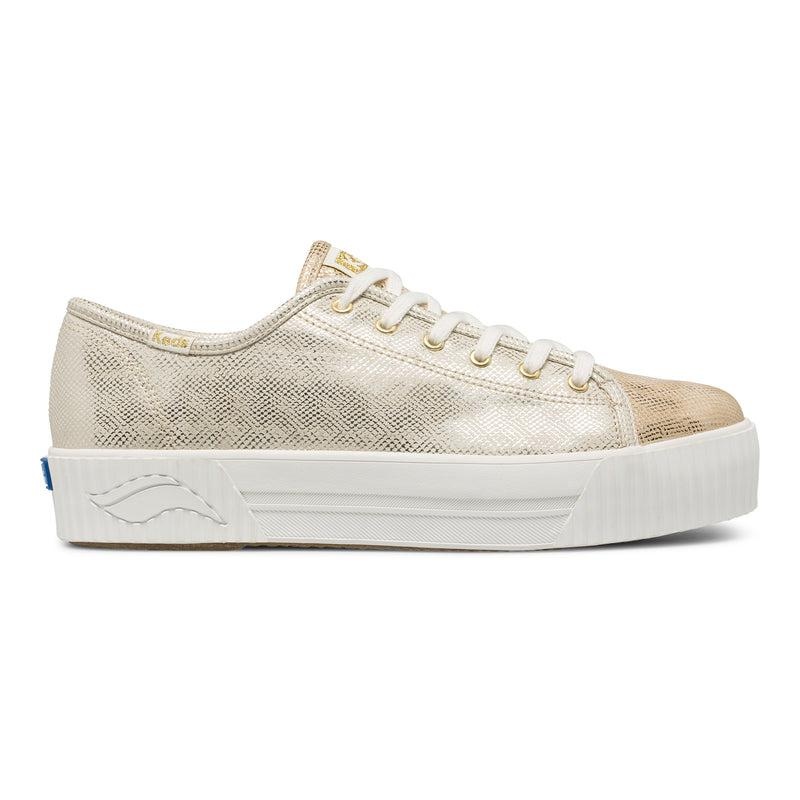 Keds Triple Kick AMP Shine Metallic Gold Naisten Platform Sneakers Kultaiset | SJHD60941