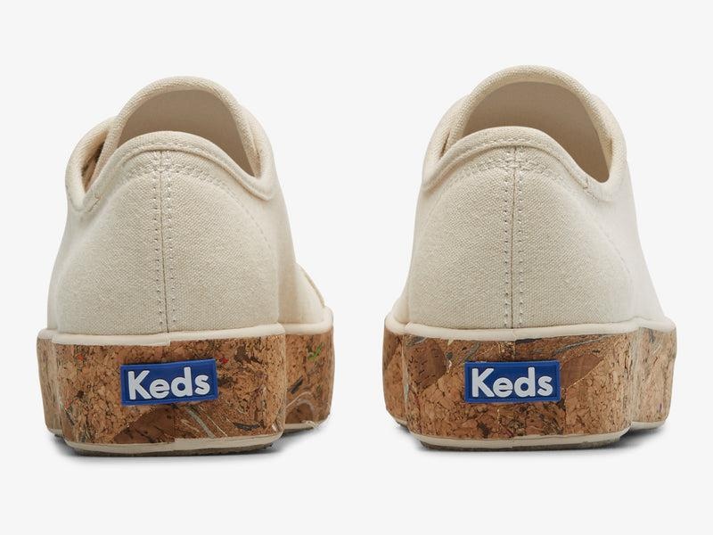 Keds Triple Kick Canvas Cork Foxing Natural Naisten Platform Sneakers Beige | KLDX06254