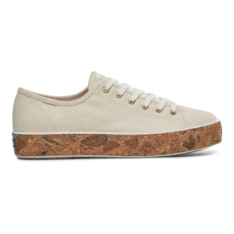 Keds Triple Kick Canvas Cork Foxing Natural Naisten Platform Sneakers Beige | KLDX06254