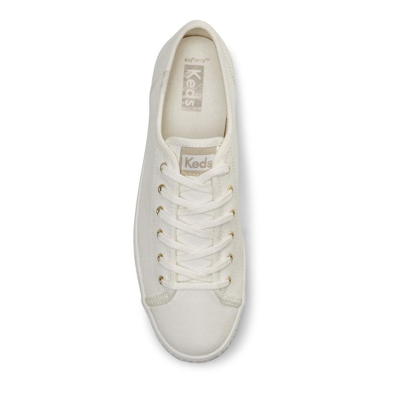 Keds Triple Kick Canvas Emboss Foxing Snow Naisten Platform Sneakers Valkoinen | TVGW94876