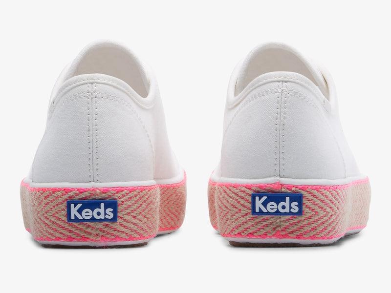 Keds Triple Kick Canvas Jute Foxing Naisten Canvas Pinkki | VPMY52743