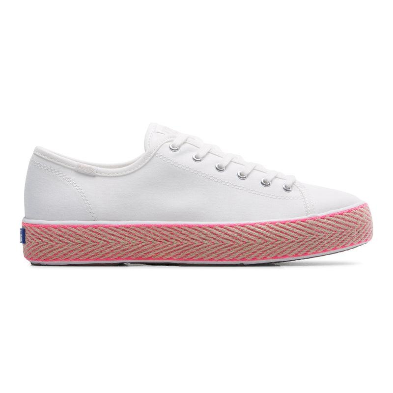 Keds Triple Kick Canvas Jute Foxing Naisten Canvas Pinkki | VPMY52743