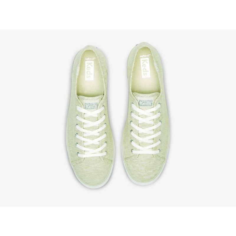 Keds Triple Kick Canvas Lines Print Naisten Lace Ups Hopea | YUDF74931