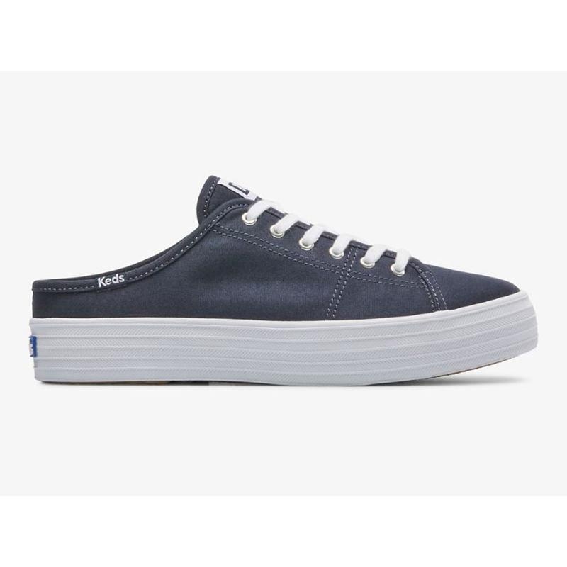 Keds Triple Kick Canvas Slip On Naisten Muulit Laivastonsininen | ZNDO24351