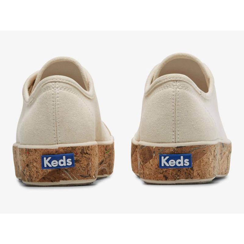 Keds Triple Kick Cork Foxing Naisten Lace Ups Beige | YHSF50218