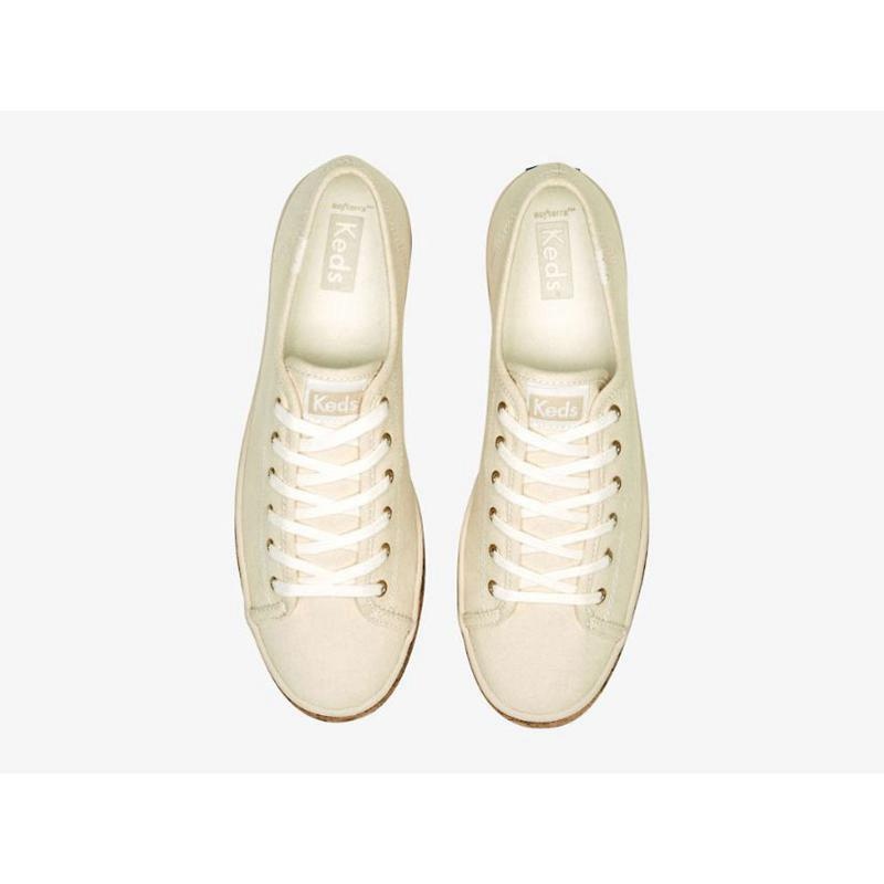 Keds Triple Kick Cork Foxing Naisten Lace Ups Beige | YHSF50218