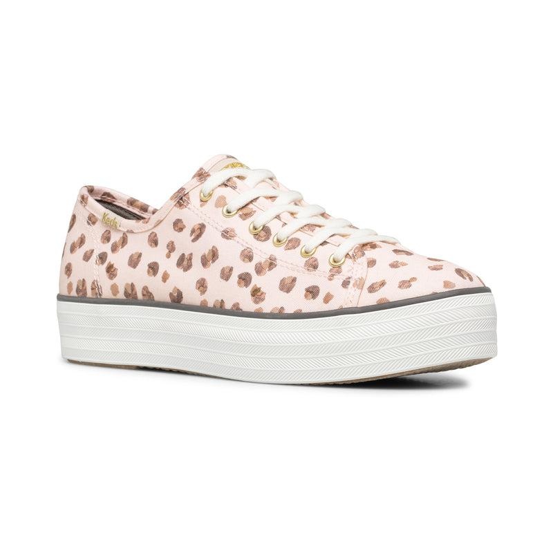 Keds Triple Kick Leopard Canvas Naisten Prints Pink/Multicolor | GHJU98127