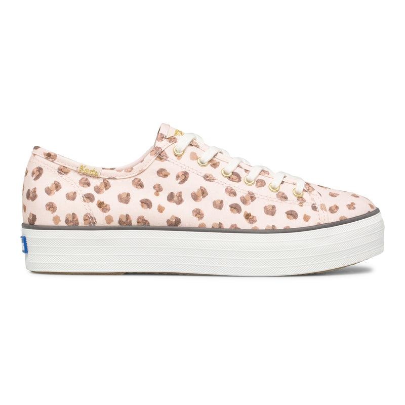 Keds Triple Kick Leopard Canvas Naisten Canvas Pink/Multicolor | TXCU75123