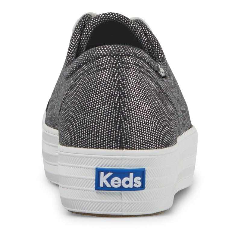 Keds Triple Kick Metallic Pewter Naisten Platform Sneakers Mustat | HOAP71348