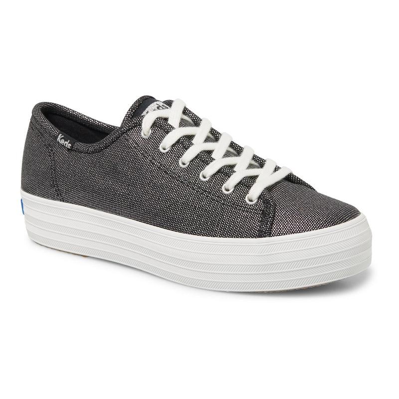 Keds Triple Kick Metallic Pewter Naisten Platform Sneakers Mustat | HOAP71348