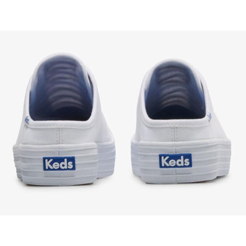 Keds Triple Kick Mule Canvas Slip On Naisten Platform Sneakers Valkoinen | SOKC31682