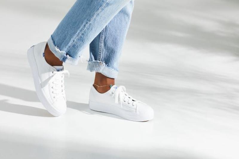 Keds Triple Kick Nahkaiset Naisten Leather Sneakers Valkoinen | NIRT09287