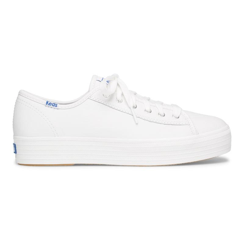 Keds Triple Kick Nahkaiset Naisten Leather Sneakers Valkoinen | NIRT09287