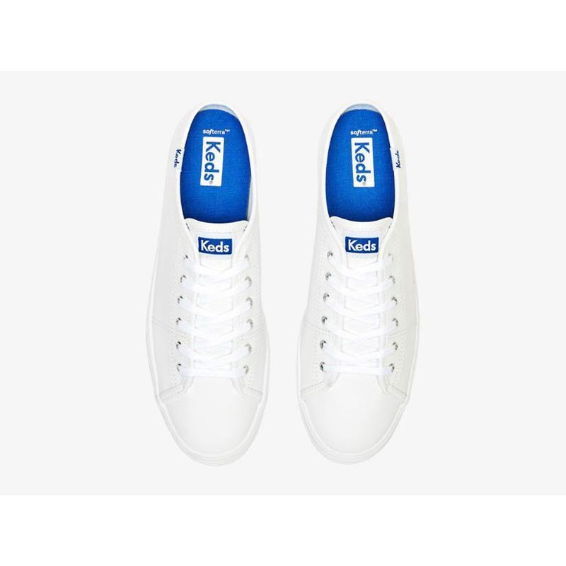 Keds Triple Kick Nahkaiset Slip On Naisten Muulit Valkoinen | FKSQ85271