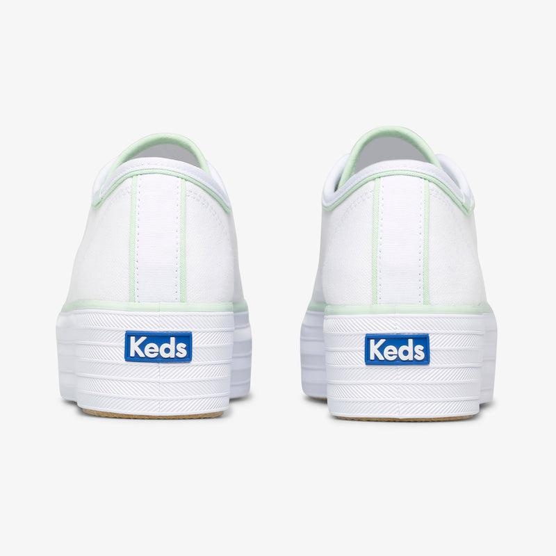 Keds Triple Up Canvas Hits Naisten Canvas White/Mint | IODU15620