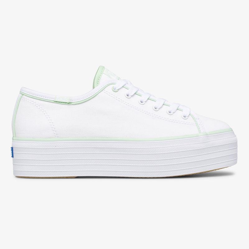 Keds Triple Up Canvas Hits Naisten Canvas White/Mint | IODU15620