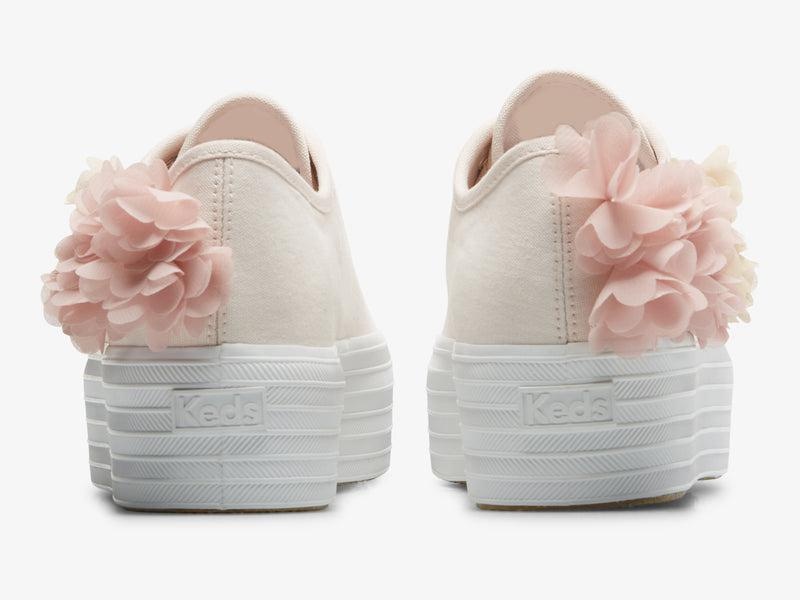 Keds Triple Up Floral Applique Cel Naisten Canvas Pinkki | JDPH95801