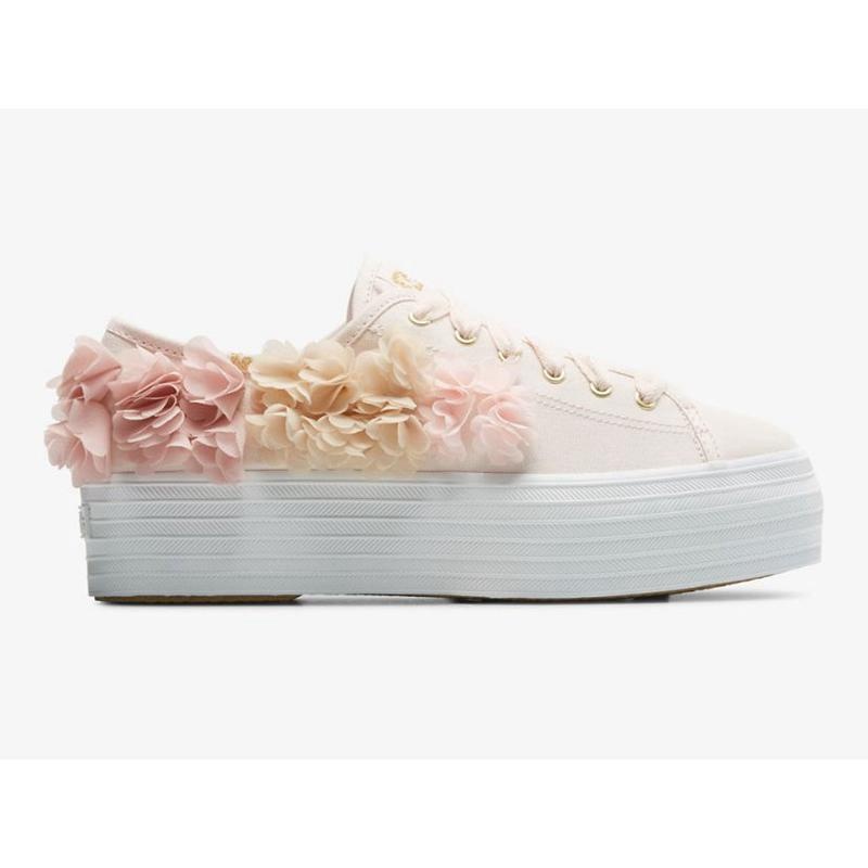 Keds Triple Up Floral Applique Celebrations Naisten Platform Sneakers Pinkki | LRHS53142