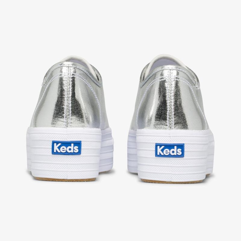 Keds Triple Up Metallic Twill Naisten Canvas Hopea | NOVZ39210