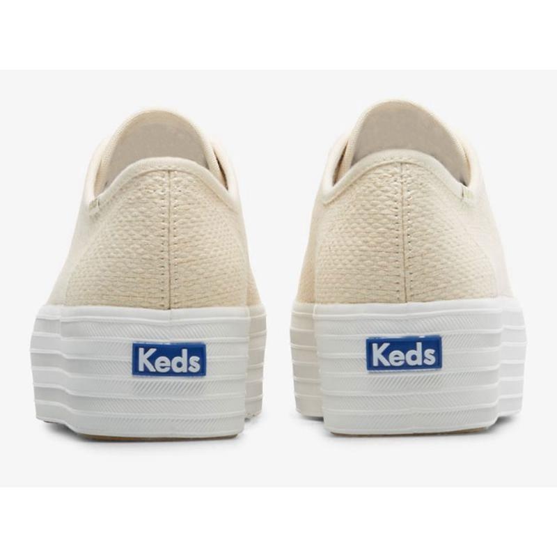 Keds Triple Up Metallic Woven Naisten Platform Sneakers Kultaiset | BYCK73016