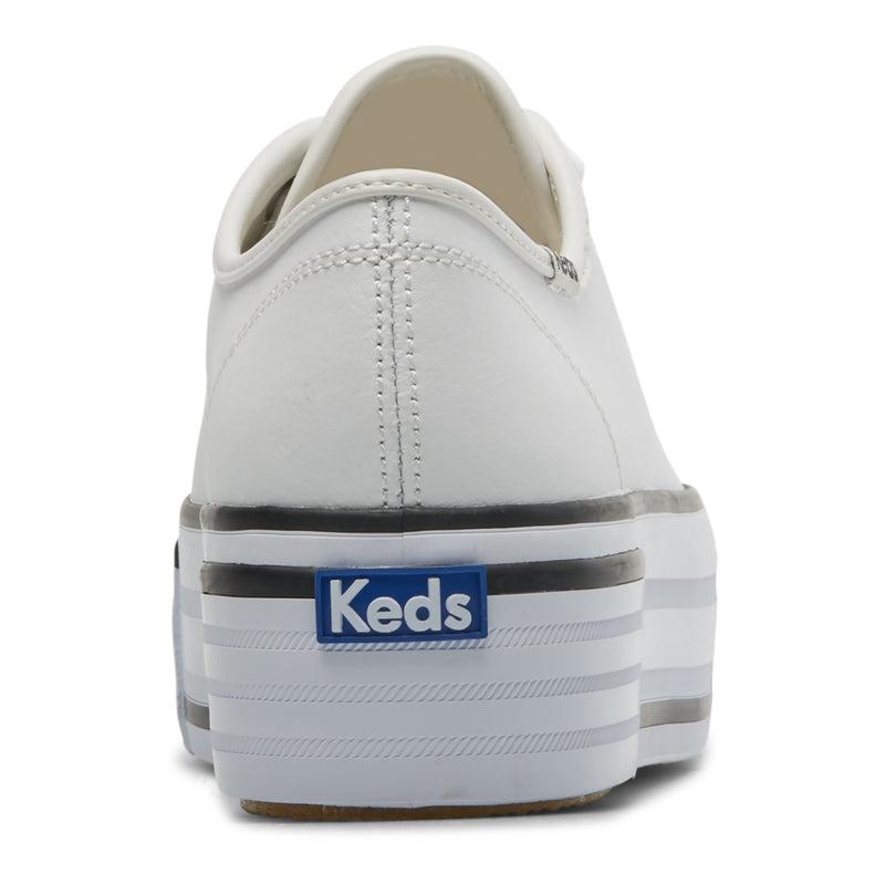 Keds Triple Up Nahkaiset Bumper Foxing Naisten Platform Sneakers Valkoinen | HCQO79165