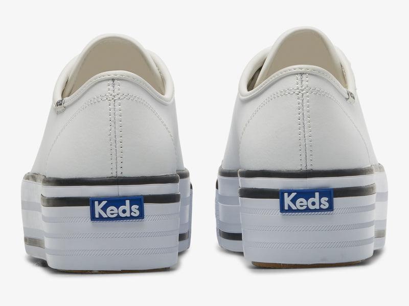 Keds Triple Up Nahkaiset Bumper Foxing Naisten Leather Sneakers Valkoinen | SYVR32049