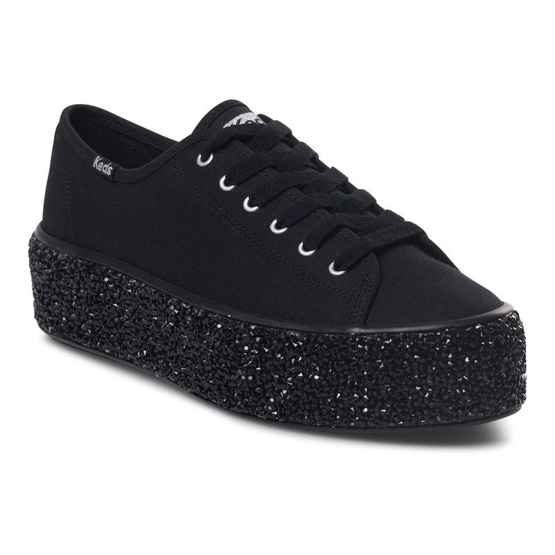 Keds Triple Up Rock Salt Cel Naisten Canvas Mustat | VDIE96524