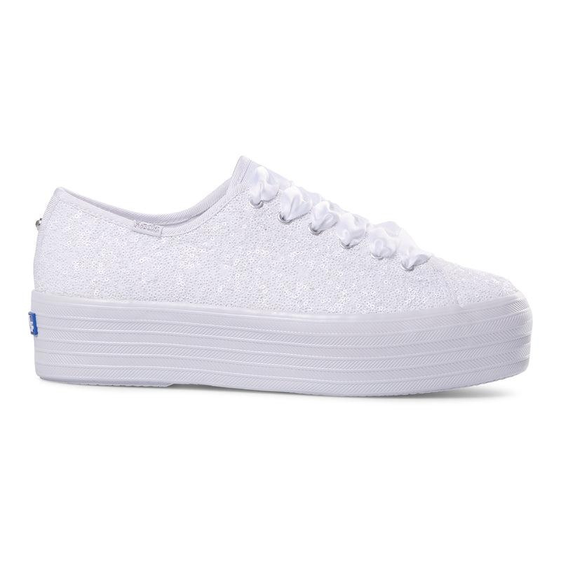 Keds Triple Up Sequins Cel Naisten Platform Sneakers Valkoinen | KHLV31482