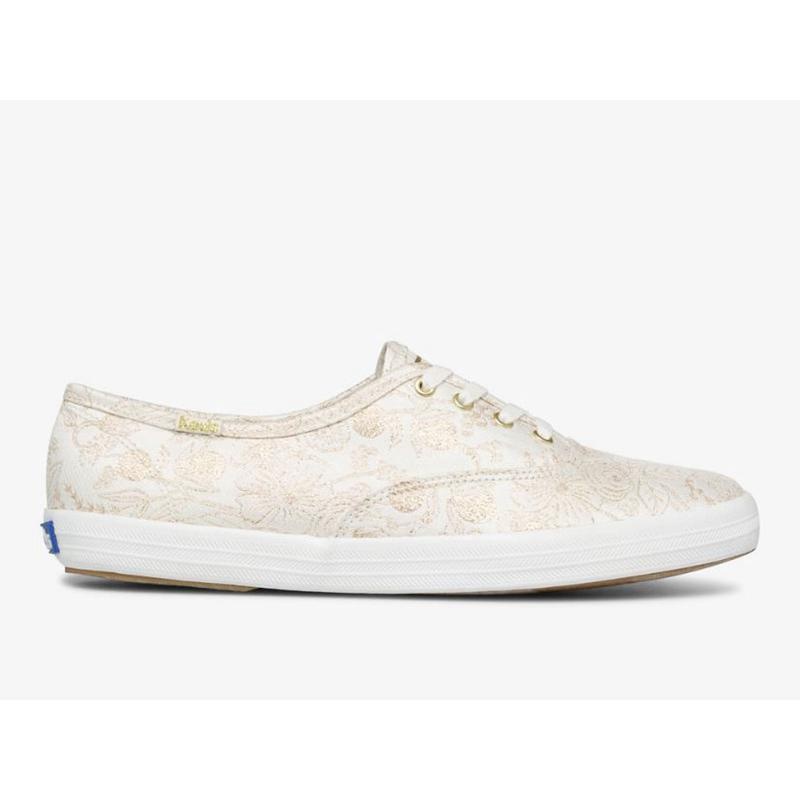 Keds x Rifle Paper Co. Champion Colette Jacquard Naisten Lace Ups Ivory Lightyellow | XCPG97560