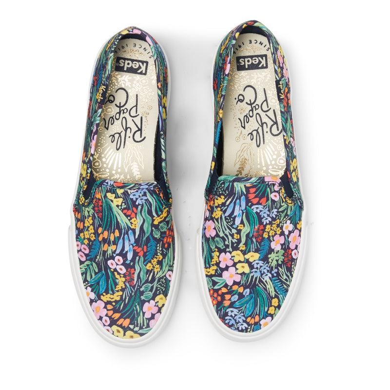 Keds x Rifle Paper Co. Double Decker Naisten Prints Navy/Multicolor | SMDP20817