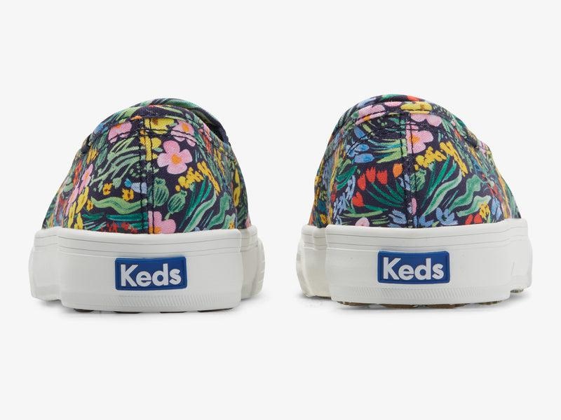 Keds x Rifle Paper Co. Double Decker Naisten Prints Navy/Multicolor | SMDP20817