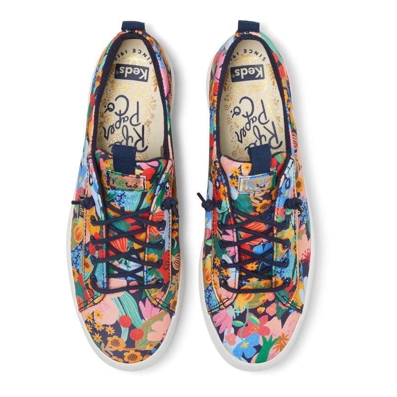 Keds x Rifle Paper Co. Kickback Naisten Mokkasiinit Navy/Multicolor | THPW06973