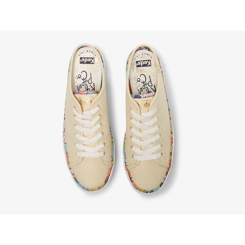 Keds x Rifle Paper Co. Kickstart Mule Raffia Naisten Platform Sneakers Beige | MGBH34708