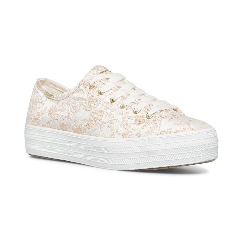 Keds x Rifle Paper Co. Triple Kick Colette Jacquard Sneaker Naisten Prints Valkoinen | CBLX98365