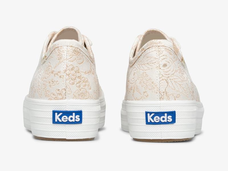 Keds x Rifle Paper Co. Triple Kick Colette Jacquard Sneaker Naisten Prints Valkoinen | CBLX98365