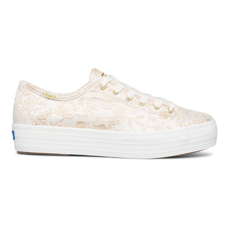 Keds x Rifle Paper Co. Triple Kick Colette Jacquard Sneaker Naisten Prints Valkoinen | CBLX98365